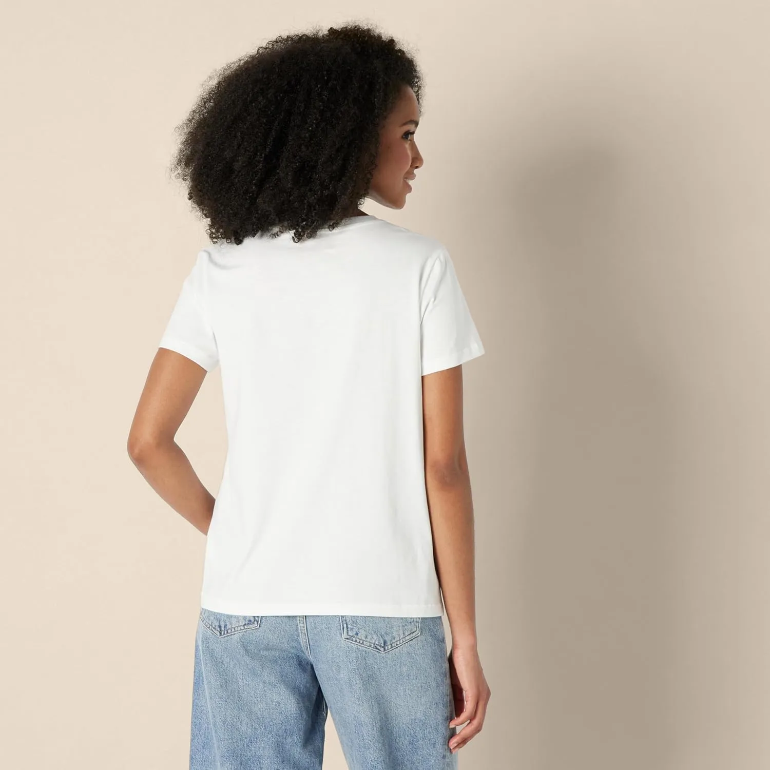 Amazon Essentials Women's Regular Fit 100% Cotton Crewneck Short Sleeve T-Shirt, Multipacks