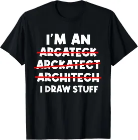 Architect Building Designer Blueprint Planner Architecture T-Shirt