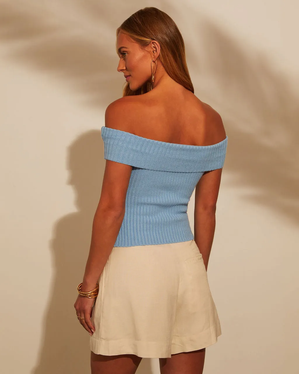 Cressida Ribbed Off The Shoulder Top
