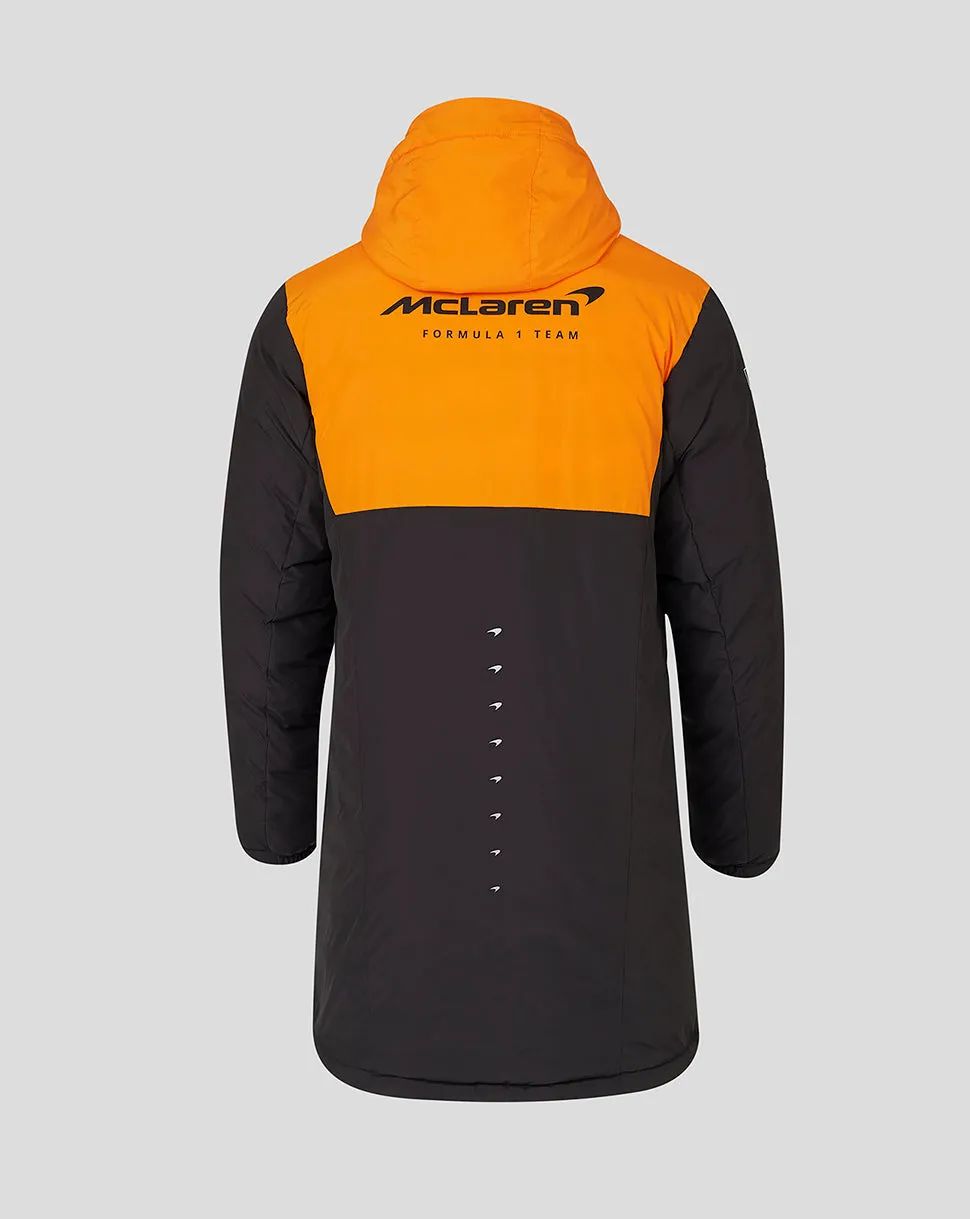 McLaren jacket, Castore, team, longline padded, gray, 2024