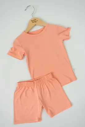 Peach | Short Sleeve Pajamas