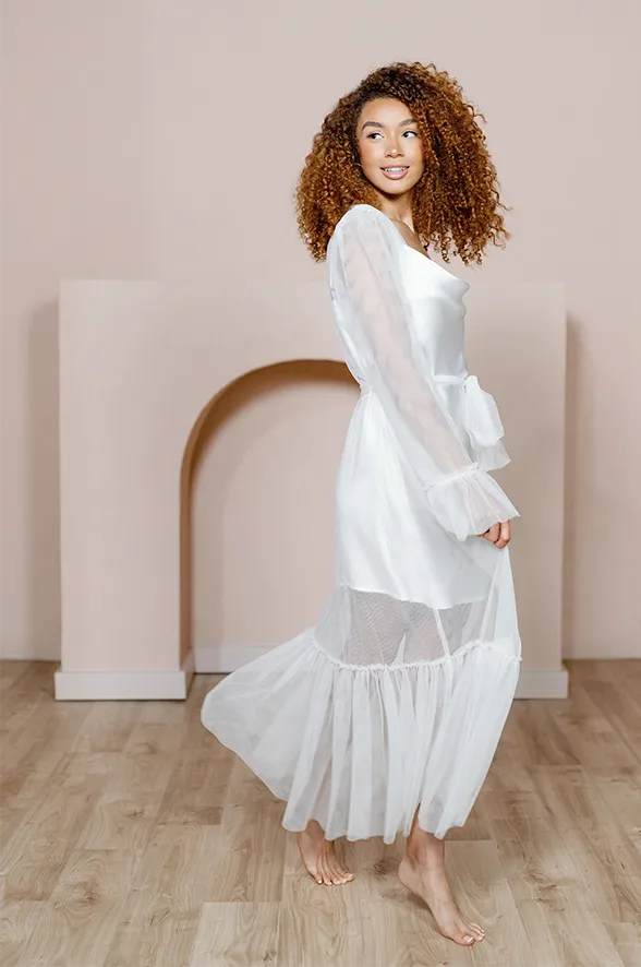 Pillow Talk Tulle Duster | Made To Order