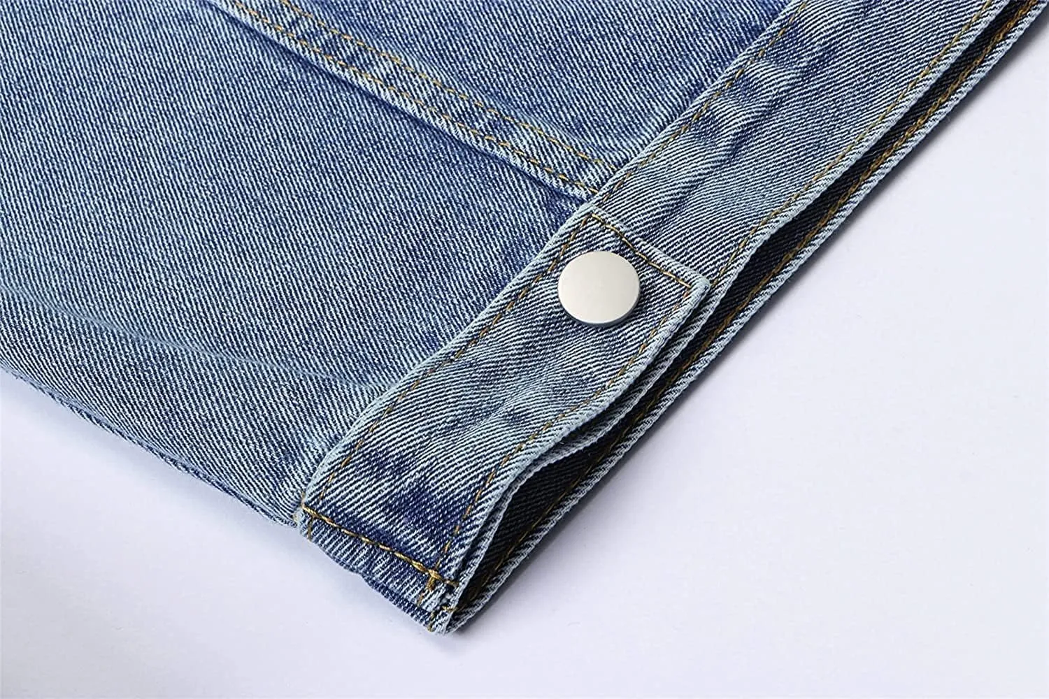 SANGTREE Women's Button Down Denim Jacket