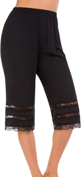 Subuteay Lace Split Slips for Women Smooth Bloomer Pants Above Knee Pettipants