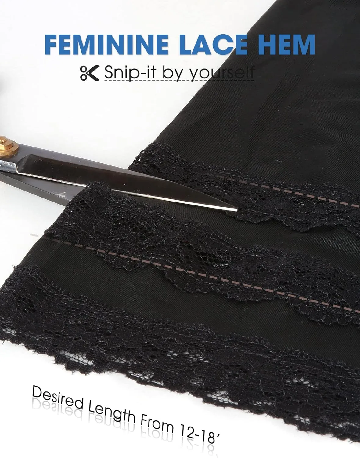 Subuteay Lace Split Slips for Women Smooth Bloomer Pants Above Knee Pettipants