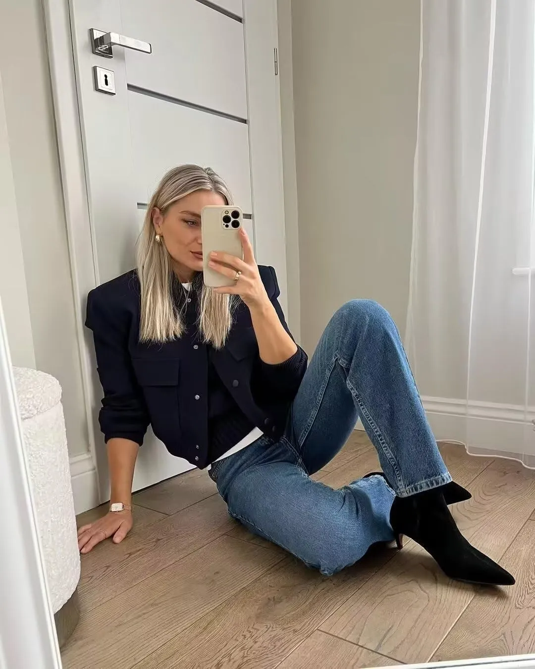 Women Cropped Bomber Jacket Aesthetic Coquette Button Down Varsity Jackets Preppy Grunge Cute Plain Sweatshirt Coats